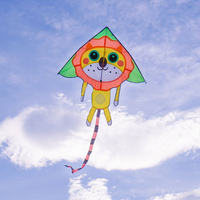 可愛動物三角風箏造型身體(全配/附150米輪盤線)【888便利購】