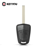 KEYYOU 10PCS Replacement Smart Remote Car Key Shell Case For Opel Vauxhall Astra H Corsa Blade Auto Key Cover Fit Fob 2 Buttons