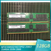 1Pcs For MT RAM MTA144ASQ16G72PSZ-2S6G1 128GB 128G 2S4RX4 DDR4 2666 PC4-2666V ECC REG Server Memory