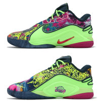 Nike 籃球鞋 LeBron 22 XXII BW EP 男鞋 Bryce 藍 螢光綠 彩繪 HV8452-400