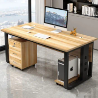Desktop Workbench Office Desk Writing Study Meeting Storage Stand Laptop Office Desk Filing Scrivania Legno Office Furniture HDH