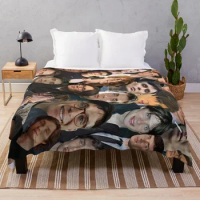 Cillian Murphy Photo Collage Throw Blanket Retros Bed linens For Sofa Thin Hairy Blankets