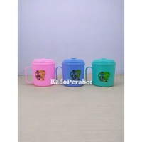 Mug Plastik Murah - Mug Plastik Tutup - Mug Plastik Anak Pink,S