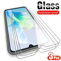 3Pcs HD mobile phone screen protector tempered glass film For Vivo Y20 Y20A Y20S Y12A Y12S Y17S Y33T