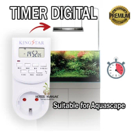Timer Digital LED Aquascape/ Timer Lampu Aquarium/ Stop Kontak Digital - MULTIFUNCTION