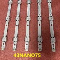 Kit 5pcs LED Backlight strip For LG 43NANO75TPA 43NANO753PA 43NANO776PA SSC_Y21 Slim Trident 43NANO75 HC430DQG-V