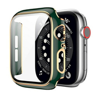 適用蘋果s7手表iwatch6保護殼膜一體保護套 apple watch6/se/5/4/3/7代磨砂殼全屏雙色保護膜s6/s5智能41mm45