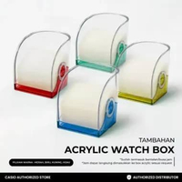Box Gift Tempat Jam Tangan Custom Akrilik Mewah (Wajib Pembelian Jam Tangan) MerahMuda