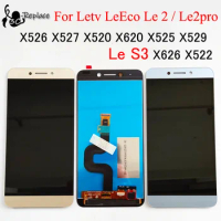 Le2 X527 X520 X522 For LeTV LeEco Le 2 Display LCD Touch Screen for LeEco S3 X626 LCD Display Le 2 Pro X620 X526 Gray