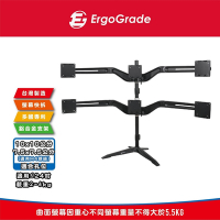ErgoGrade 快拆式鋁合金桌上型六螢幕螢幕支架(EGTS746Q)/電腦支架/穿桌/夾桌