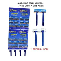 isi 24 Pcs 1 Renceng Renteng Grosir Alat Potong Manual Set Cukur Stainless Steel Cukuran Kumis Jengg