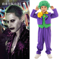 Movie Suicide Squad Cosplay Costume New Halloween Children's Performance Costume Joker Role Play Cos