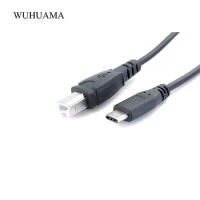 USB Printer Cable Type-C USB to USB-B Printer Adaptor type C Male to B Male OTG For PC Laptop ELECPIANO DAC USB Printer