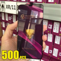 500pcs OG Tempered Glass Full Cover Glue Curved Screen Protector Film For iPhone 15 Pro Max 14 Plus 13 Mini 12 11 XS XR X 8 7 SE