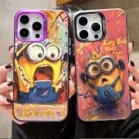 Sarung Telefon Minions, Tema Despicable Me, Serasi dengan Realme C55, C53, C25, C51, C67, C35, 5i, 9