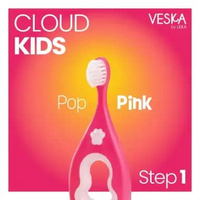 Veska by LEKA - Cloud Kids Step 1 - Sikat Gigi Anak Lembut Teknologi Jepang Usia 0-2 Tahun 1pc Pop P
