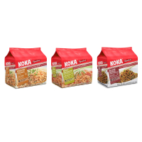 新加坡 KOKA 經典乾撈麵-原味/黑胡椒/新加坡辣炒風味(425g)