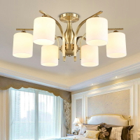 美式客廳歐式臥室吸頂燈輕奢金色現代簡約大氣北歐餐廳書房間燈具