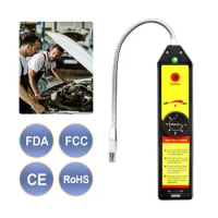 Refrigerant Leak Detector Halogen Gas Leak Detector 7-Level Adjustable Sensitivity HVAC R22 R410A R134A R1234YF CFCs HC