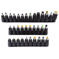 NUOLIANXIN 34pcs Universal Laptop Notebook Input DC Plug Set Jack Tips for Lenovo Toshiba Dell HP Asus and Most Laptops