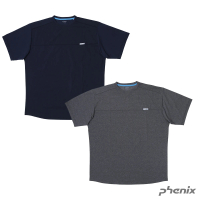 【Phenix】男Primeflex吸排抗UV除臭短袖上衣[海軍藍/麻花黑]PHIA1MC5015(日本 短袖上衣 抗UV 男上衣)