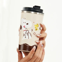 【SNOOPY 史努比】史努比喝咖啡不鏽鋼隨行杯(510ml)