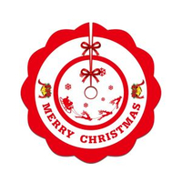 全城熱賣 - 耶誕節裝飾品聖誕樹樹裙擺件地面上毯子樹底下地毯平安夜場景佈置聖誕樹裙022款【90cm】