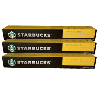 星巴克黃金烘焙咖啡膠囊 BLONDE ESPRESSO 10顆/3盒;適用Nespresso膠囊咖啡機
