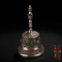 西藏回流密宗法器尼泊爾九股純銅杵金剛鈴杵法器老包漿居家鈴鐺