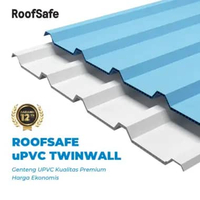 Supplier Atap UPVC Roofsafe TwinWall Classic 830 mm | Atap Plastik UPVC Anti UV, Ringan, Anti Bocor 