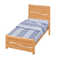 【唯熙傢俱】米亞檜木色3.5尺單人床(臥室 單人床 實木床架 床架)