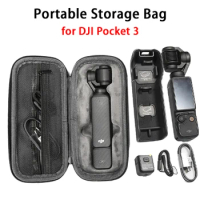 for DJI Pocket 3 Storage Bag Portable Lightweight Handbag Waterproof Large Capacity Mini Box for DJI Pocket 3 Camera Accessory