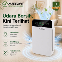 MISS LIFE Air Purifier K5 adalah pembersih udara untuk kamar tidur, rumah, dan kantor yang dilengkap