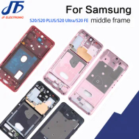 5Pcs/Lot For Samsung Galaxy S20 PLUS Ultra FE Housing LCD Display Middle Frame Midframe Bezel Chassis Plate