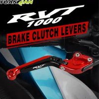 For HONDA RC51 RVT1000SP-1 SP-2 2000-2006 Motorcycle Accessories Aluminum Extendable Adjustable Brake Clutch Levers RVT1000 LOGO