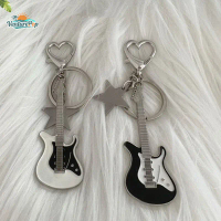 Y2K Guitar Love Heart Star Chain สำหรับผู้หญิง Sweet Cool Trend Fashion Fashion Fashion Vintage Vint