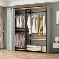 Dressers Open Wardrobe Storage Cupboard Closets Wardrobe Cabinet Hanging Bedroom Furniture