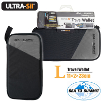 SEA TO SUMMIT Ultra-Sil Travel Wallet 輕量旅行用安全錢包(L).RFID防盜皮包.防搶錢包_黑
