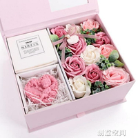 生日禮物女生送女友浪漫實用女朋友情人節禮物香皂玫瑰花禮盒花束