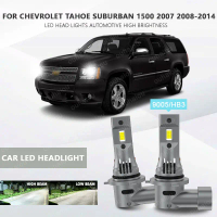 Đèn pha LED, 2 chiếc, CANbus, Dành cho Chevrolet Tahoe và Lành 1500, 2007-2008-2014, Bóng đèn chùm c