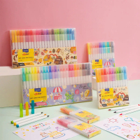 Bút màu Morandi Brush lông màu Fiber Pen Colokit Thiên Long