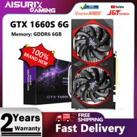 AISURIX Nvidia GTX 1660 SUPER™ 6GB GDDR6 Graphics Card 1660S GeForce Video card GPU For Gaming Work Office