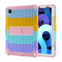 Shockproof TPU Silicone Fundas Stand Tablet Cover for iPad Pro 12 9 12.9 4th 5th 3rd 2021 2020 2018 A2461 A1895 A2229 Case Coque