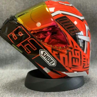 Full Face Racing Motorcycle Helmet SHOEI X14 Helmet X-Fourteen R1 60th Anniversary Edition Red Ant Helmet