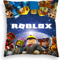 Cartoon Roblox Peripheral Pillowcase Car Living Room Game Characters Peripheral Sofa Bedside Pillowcase Creative Gift