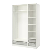 PAX 衣櫃/衣櫥組合, 白色, 150x58x236 公分