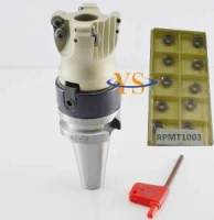 New BT40-FMB22-60 holder+ EMR 5R 63-22-4T 4Flute Face Milling Cutter &amp;10pc RPMT1003 CNC milling