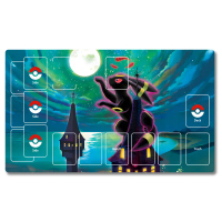 PTCG Battle Mat Moon Eevee Pokémon Card Mat Duel Disk DIY Venue Mat Collectible Card Game Mat