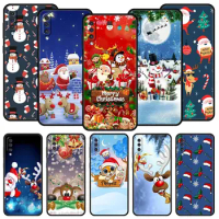Merry Christmas Phone Case For Samsung Galaxy A72 A52 A70 A50 A12 A22 4G A32 5G A20e A30 A02s A10 A20s A10s A40 A04s Cover Coque