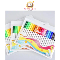 Bộ bút lông màu rửa được Thiên Long washable FIBER Pen Colorkit 20 màu FP-C03.